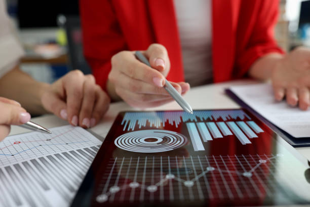 AI Assesment 3 ai assessment,alvio ai assessment Business women studying charts and diagrams on digital tablet closeup. Business meetings concept